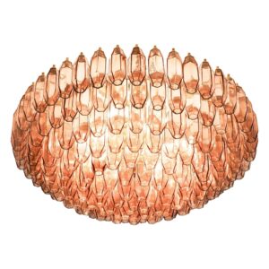 Prismatico Amethyst  Glass Large Chandelier, 169 glass elements Piattelli Design