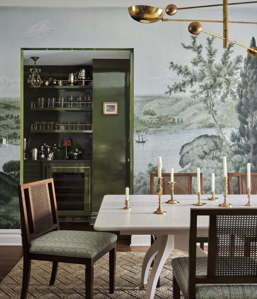 Our Orbitale chandelier featured in Luxe magazine in a Manhattan Project by Kerri Pilchik