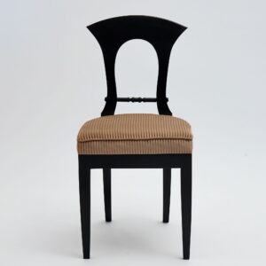 Eclectica. Biedermeier Chair Collection. Model Heinrich-August, Ebonized finish