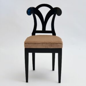 Eclectica. Biedermeier Chair Collection. Model Johanna-Sophie, Ebonized finish