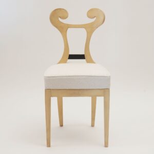 Eclectica. Biedermeier Chair Collection. Model Otto-Karl, White finish