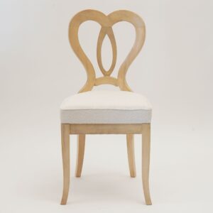 Eclectica. Biedermeier Chair Collection. Model Clara-Luise, White finish
