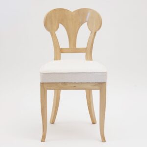 Eclectica. Biedermeier Chair Collection. Model Wilhelmine-Henriette, White finish
