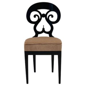 Eclectica. Biedermeier Chair Collection. Model Maria-Theresia, Ebonized finish