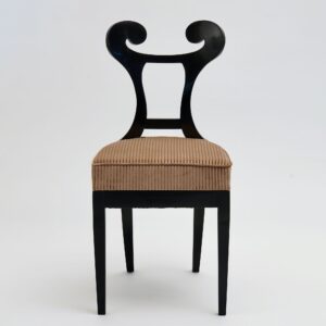 Eclectica. Biedermeier Chair Collection. Model Otto-Karl, Ebonized finish