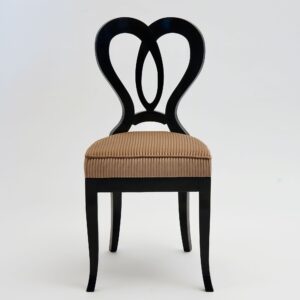 Eclectica. Biedermeier Chair Collection. Model Clara-Luise, Ebonized finish