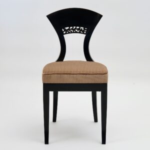 Eclectica. Biedermeier Chair Collection. Model Georg-Ludwig, Ebonized finish