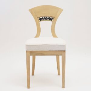 Eclectica. Biedermeier Chair Collection. Model Georg-Ludwig, White finish