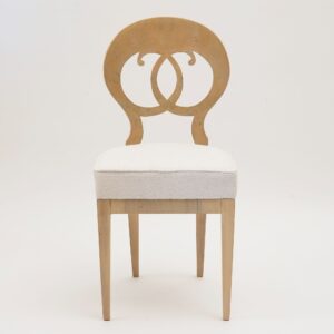 Eclectica. Biedermeier Chair Collection. Johann-Friedrich, White finish