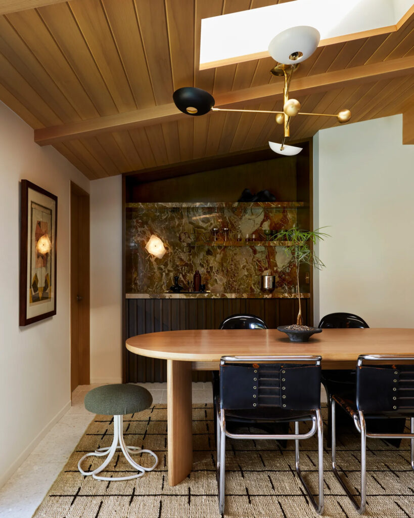 Our Orbitale Brass Chandelier Featured in AD in a Linette Dai Design