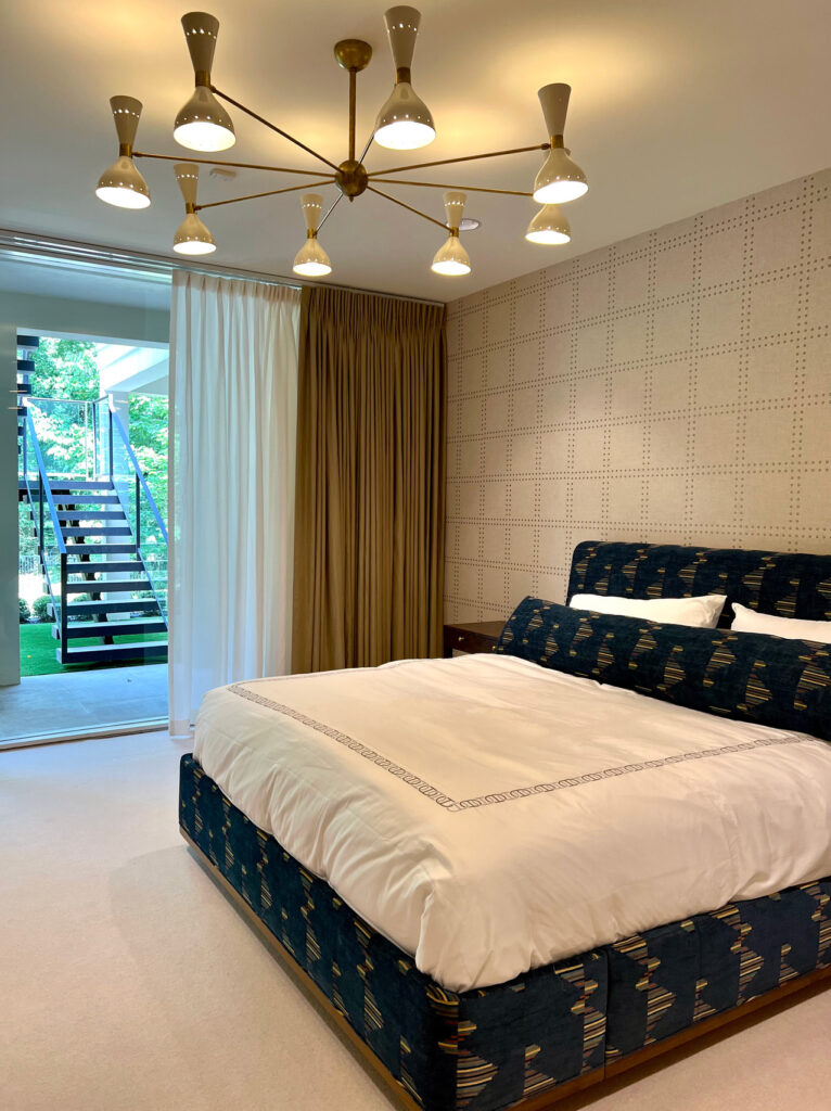A Home Designed by Melanie Austin Featuring Our Eight-Arm Brass Chandelier